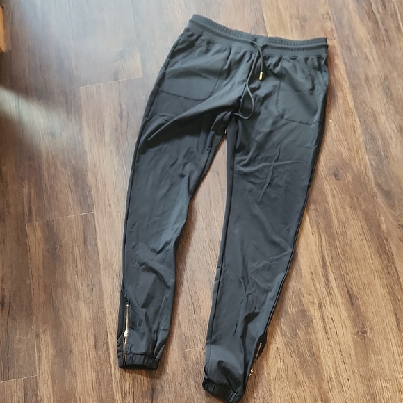 ZYIA Black Jogger Track Pants with Elastic Waistband - Picture 1 of 3